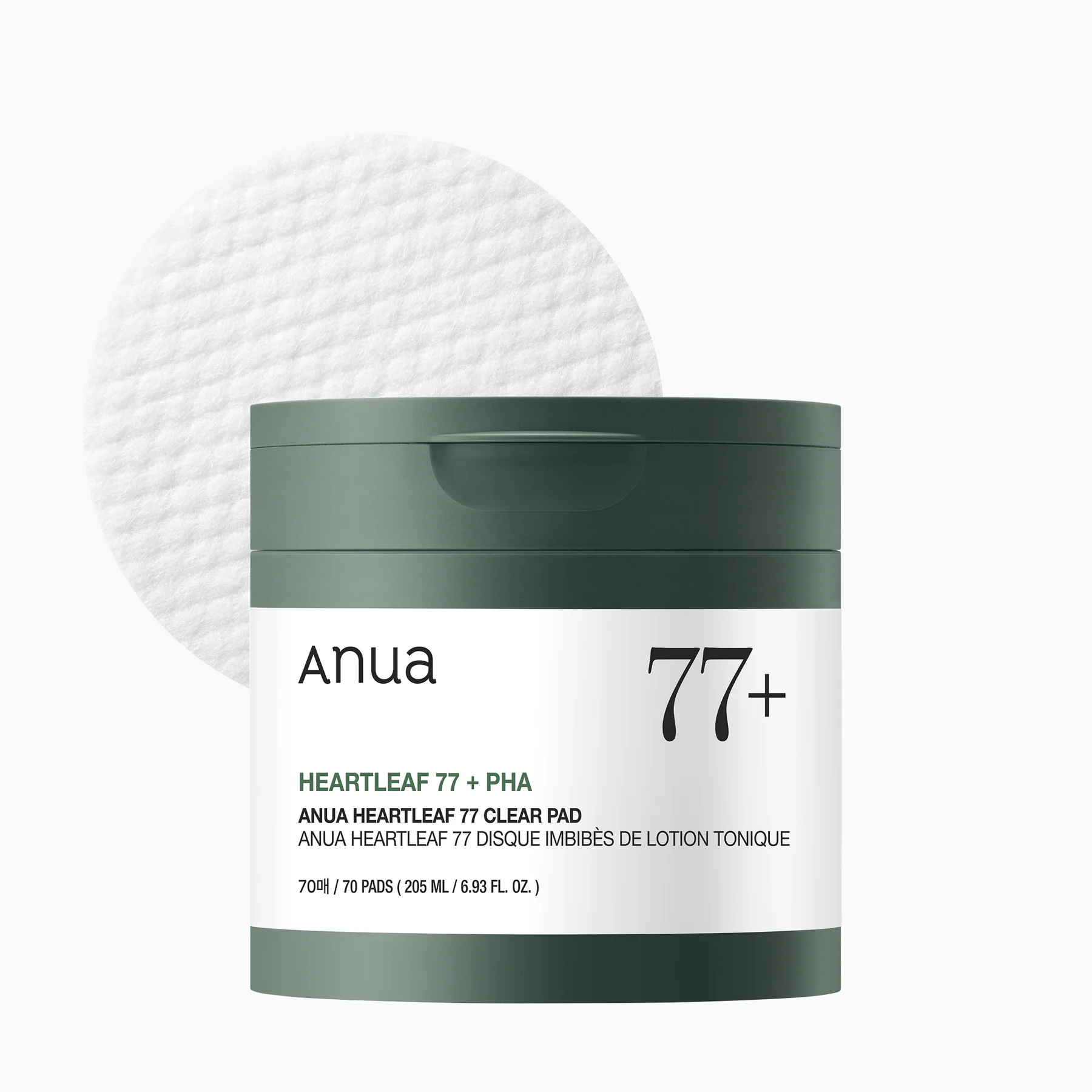 anua-toner-pad Anua Heartleaf 77% Clear Pad για απαλή απολέπιση, ενυδάτωση και καταπράυνση της επιδερμίδας