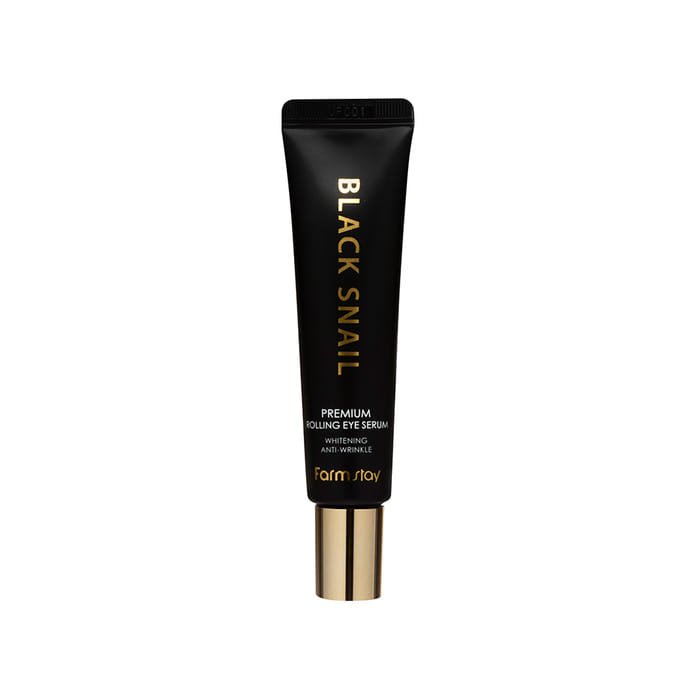 Farmstay Black Snail Premium Rolling Eye Serum για μαύρους κύκλους, ενυδάτωση και αντιγήρανση της περιοχής κάτω από τα μάτια με εκχύλισμα σαλιγκαριού