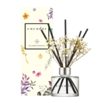 Cocodor Flower Diffuser White Musk με γυάλινο μπουκάλι και διακοσμητικό λουλούδι, αρωματικός διαχυτής χώρου με απαλό πούδρινο και κρεμώδες άρωμα - θα το βρεις στο belevie.gr