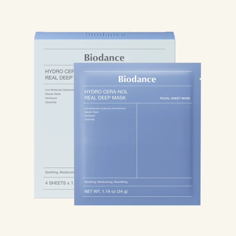 Biodance Hydro Cera-Nol Real Deep Mask hydrogel μάσκα προσώπου με ceramides και υαλουρονικό οξύ.