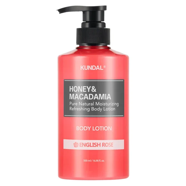 kundal-body-lotion-english-rose KUNDAL Honey & Macadamia Pure Body Lotion English Rose ενυδατική λοσιόν σώματος με μέλι και μακαντάμια