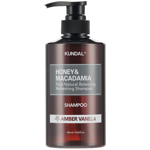kundal-honey-macadamia-nature-shampoo-amber-vanilla KUNDAL Honey & Macadamia Nature Shampoo Amber Vanilla 500ml ενυδατικό σαμπουάν με μέλι και έλαιο μακαντάμια για όλους τους τύπους μαλλιών