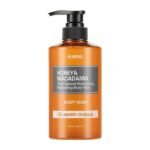 KUNDAL Honey & Macadamia Pure Body Wash Amber Vanilla 500ml – Ενυδατικό αφρόλουτρο με μέλι και έλαιο μακαντάμιας